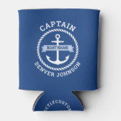 Kapitän Ankerseil Grenzschiff Name auf Banner Dosenkühler (Vorderseite)