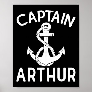 Kapitän Arthur Anker Boot Schiff Yacht  Poster