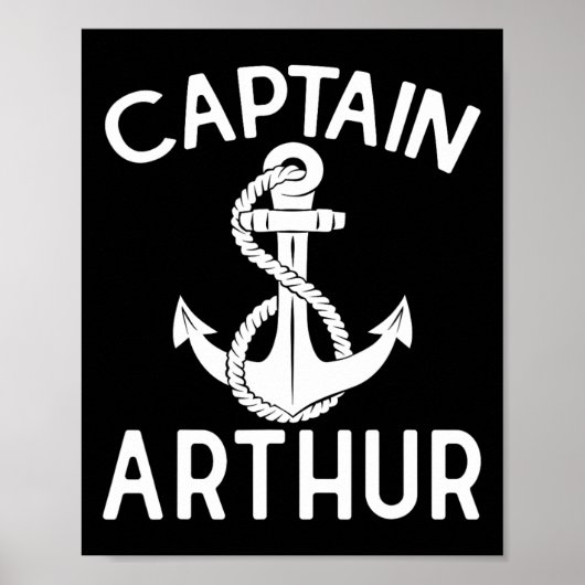 Kapitän Arthur Anker Boot Schiff Yacht Poster (Vorne)