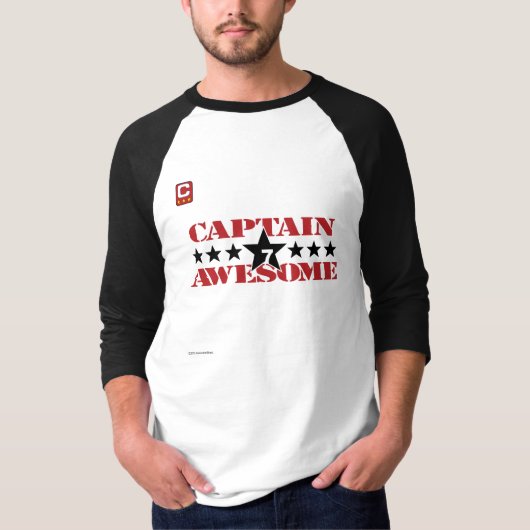 Kapitän Awesome - Bewegung T-Shirt (Vorderseite)