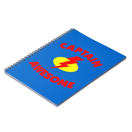 Kapitän Awesome Notizblock (Linke Seite)