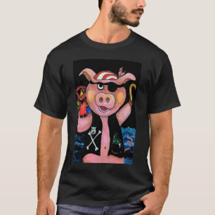 Kapitän Bacon, Piraten-Schwein u. sein Papageien- T-Shirt