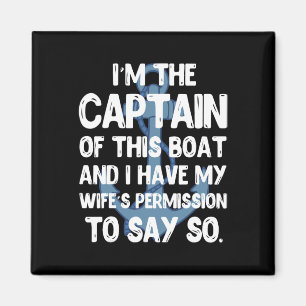 Kapitän Boater Boating Pontoon Sommerurlaub Gif Magnet