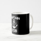 Kapitän Bob lustiger Geburtstagsname Bootsgeschenk Kaffeetasse (VorderseiteRechts)