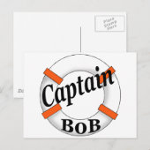 Kapitän Bob Postkarte (Vorne/Hinten)