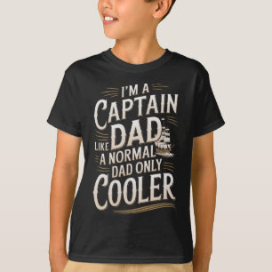 Kapitän Boot Papa für Männer Lustiges Bootfahren z T-Shirt