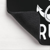 Kapitän Bruce Schiff Jacht Bootfahren Boot Anker Mousepad (Ecke)