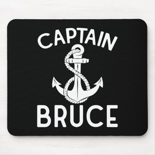 Kapitän Bruce Schiff Jacht Bootfahren Boot Anker Mousepad (Vorne)