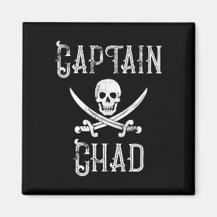 Kapitän Chad Retro-Piratenschwimmsteg Magnet