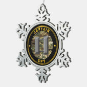 Kapitän CPT Schneeflocken Zinn-Ornament (Rechts)