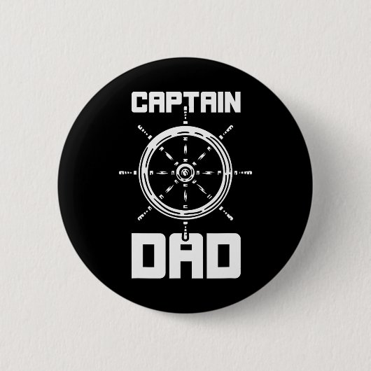 Kapitän Dad Boot Schiff Yacht Vater Daddy P Button (Vorderseite)