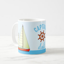 Kapitän Dad Sailboats Kaffeetasse