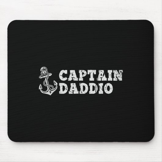 Kapitän Daddio Segelboot Vintage Boot Anker Mousepad (Vorne)