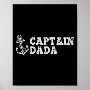 Kapitän Daddy Segeln Booten Vintage Boot Anker  Poster