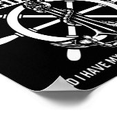 Kapitän der Ehefrau des Schiffes Poster (Ecke)