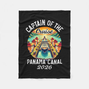Kapitän der Kreuzfahrt 2026 Panama-Kanal Vintage G Fleecedecke