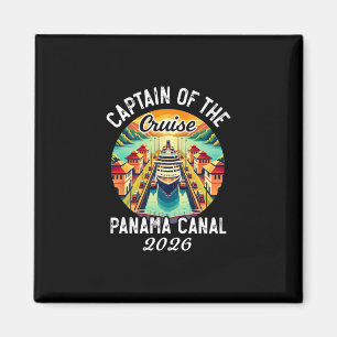Kapitän der Kreuzfahrt 2026 Panama-Kanal Vintage G Magnet