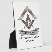 Kapitän der Lodge Fotoplatte (Seite)