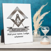 Kapitän der Lodge Fotoplatte (Seite)