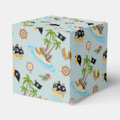 Kapitän der Piratenschiff-Geburtstagspartei Geschenkschachtel (Rückseite)