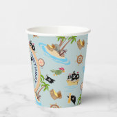 Kapitän der Piratenschiff-Geburtstagspartei Pappbecher (Links)