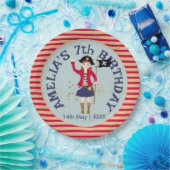 Kapitän der Piratenschiff-Geburtstagspartei Pappteller (Party)