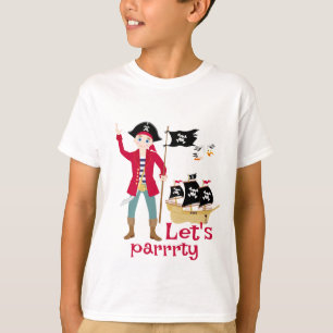 Kapitän der Piratenschiff-Geburtstagspartei T-Shirt