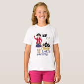 Kapitän der Piratenschiff-Geburtstagspartei T-Shirt (Vorne ganz)