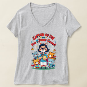 Kapitän der Pre-K-Power-Crew T-Shirt