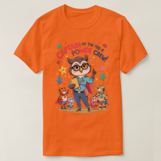 Kapitän der Pre-K Power Crew T-Shirt (Design vorne)