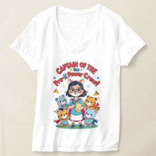 Kapitän der Pre-K-Power-Crew T-Shirt