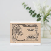 Kapitän des alten Kriegspferdes Postkarte (Stehend Vorderseite)
