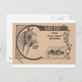 Kapitän des alten Kriegspferdes Postkarte (Vorne/Hinten)