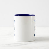 Kapitän des Ankerboots Name oder Schiffsname sa0a Zweifarbige Tasse (Mittel)