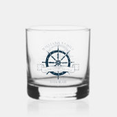 Kapitän des benutzerdefinierten Schiffes Whiskyglas (Vorderseite)