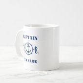 Kapitän des Blue Seepferd Anchor Name oder Schiffs Kaffeetasse (Vorderseite Links)