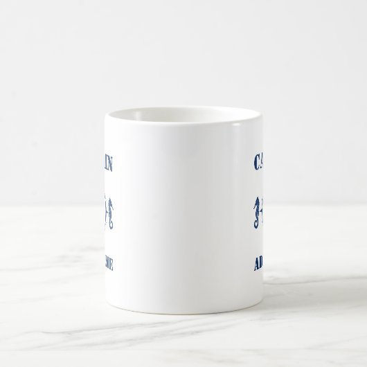 Kapitän des Blue Seepferd Anchor Name oder Schiffs Kaffeetasse (Mittel)