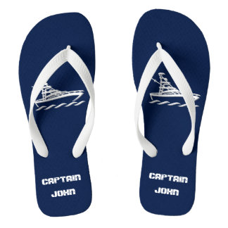Kapitän des Bootes (anpassbar) Flip Flops Badesandalen