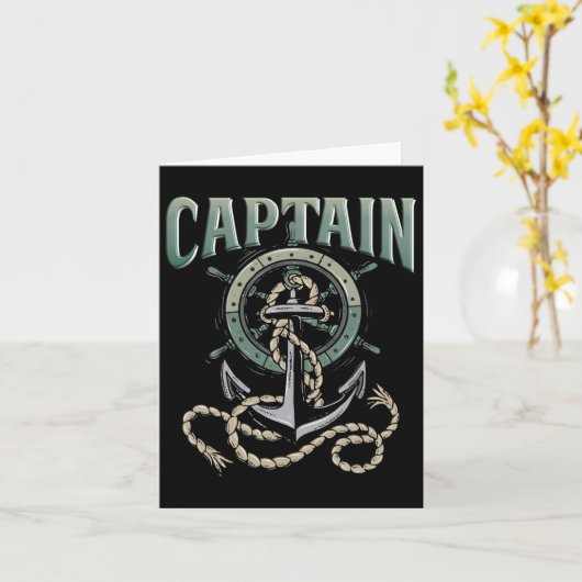 Kapitän des Bootes Karte (Gelbe Blume)