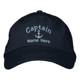 Kapitän des Bootes Personalisiert Bestickte Kappe