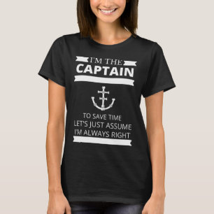 Kapitän des Bootes T-Shirt