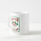 Kapitän des Campfeuers Kaffeetasse (Vorderseite Links)