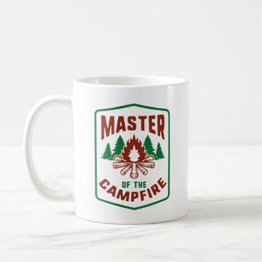 Kapitän des Campfeuers Kaffeetasse (Links)