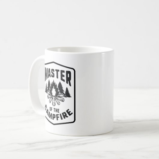 Kapitän des Campfeuers Kaffeetasse (Vorderseite Links)