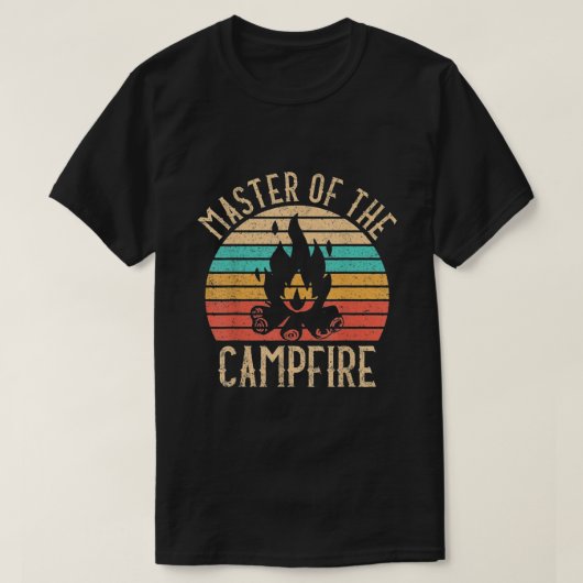 Kapitän des Campfeuers T-Shirt (Design vorne)