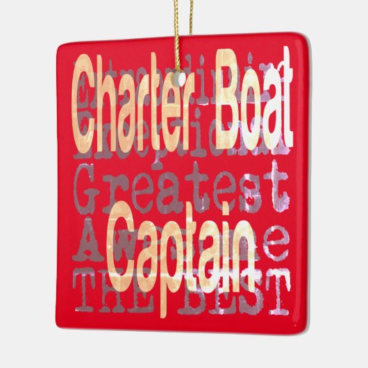 Kapitän des Charterschiffs Extraordinaire Keramikornament (Links)