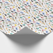 Kapitän des jungen Jungen Sailor Nautical Geschenkpapier (Ecke)