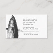 Kapitän des modernen Charterschiffs Visitenkarte (Rückseite)