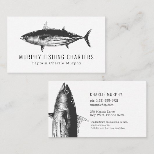 Kapitän des modernen Charterschiffs Visitenkarte (Vorne/Hinten)