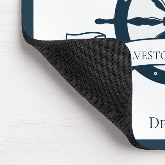 Kapitän des Nautical Wheel-Schiffes für benutzerde Mousepad (Ecke)
